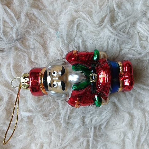 Vintage Avon Blown Glass Christmas Ornament Set Gift Box Snowman Bear Nutcracker - Picture 3 of 10